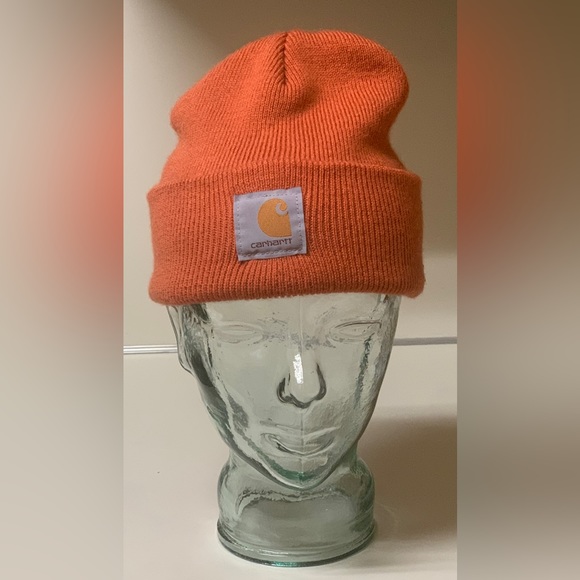 Adult Unisex One Size 100% Acrylic CARHARTT Watch Cap Cuffed Beanie Hat - Picture 7 of 12